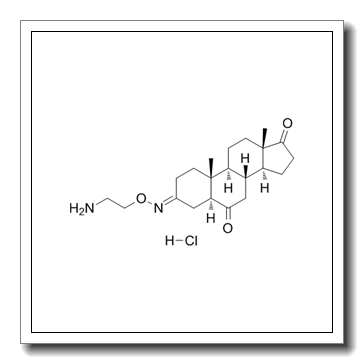 (5S,8R,9S,10R,13S,14S)-3-(2-aminoethoxyimino)-10,13-dimethyl-1,2,4,5,7,8,9,11,12,14,15,16-dodecahydrocyclopenta[a]phenanthrene-6,17-dione,hydrochloride CAS 374559-48-5