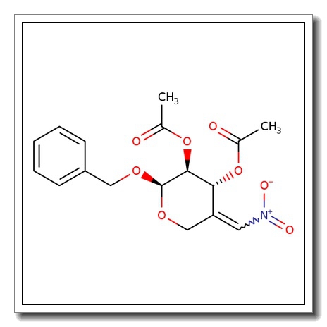 Benzyl 2,3-di-O-acetyl-4-deoxy-4-C-nitromethylene-b-D-arabinopyranoside CAS 383173-63-5