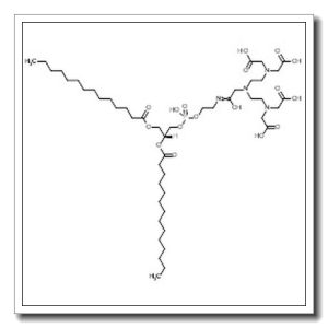 (16R)-6-{2-[Bis(carboxymethyl)amino]ethyl}-3-(carboxymethyl)-8,13-dihydroxy-19-oxo-16-(tetradecanoyloxy)-12,14,18-trioxa-3,6,9-triaza-13-phosphadotriacont-8-en-1-oic acid 13-oxide