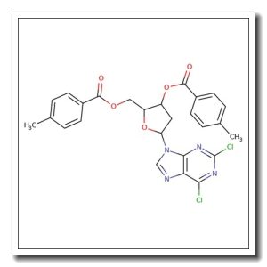 2,6-Dichloro-9-(2-deoxy-3,5,DI-O-(4-methylbenzoyl-β-D-erythropentofuranosyl)-9H-purine)
