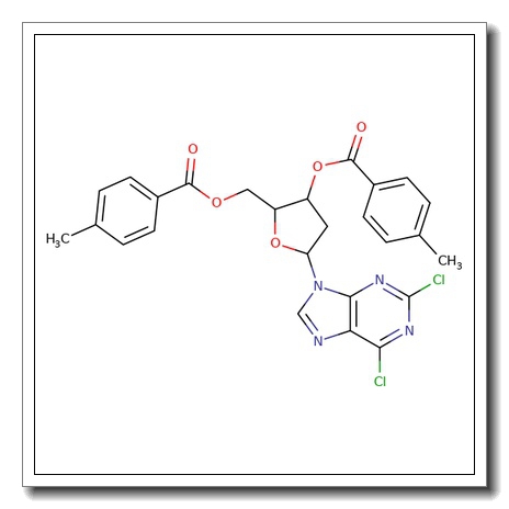 2,6-Dichloro-9-(2-deoxy-3,5,DI-O-(4-methylbenzoyl-β-D-erythropentofuranosyl)-9H-purine) CAS 38925-80-3