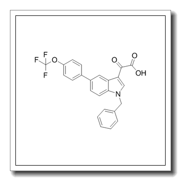 2-[1-benzyl-5-[4-(trifluoromethoxy)phenyl]indol-3-yl]-2-oxoacetic acid CAS 393105-53-8