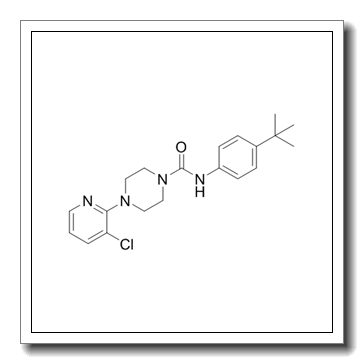 N-(4-tert-butylphenyl)-4-(3-chloropyridin-2-yl)piperazine-1-carboxamide CAS 393514-24-4