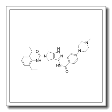 N-(2,6-diethylphenyl)-3-[[4-(4-methylpiperazin-1-yl)benzoyl]amino]-4,6-dihydro-1H-pyrrolo[3,4-c]pyrazole-5-carboxamide CAS 398493-79-3