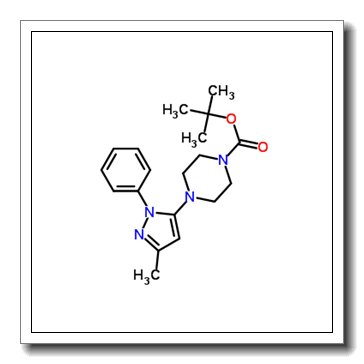 2-Methyl-2-propanyl 4-(3-methyl-1-phenyl-1H-pyrazol-5-yl)-1-piperazinecarboxylate CAS 401566-78-7
