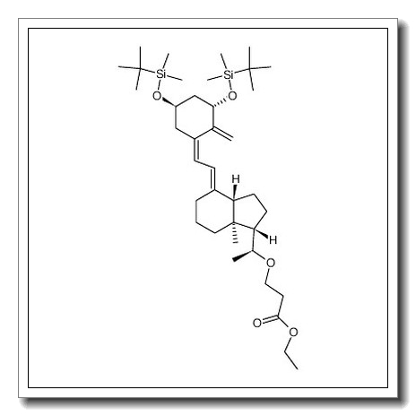 ethyl 3-((S)-1-((1S,3aS,7aS,E)-4-((Z)-2-((3S,5R)-3,5-bis((tert-butyldimethylsilyl)oxy)-2-methylenecyclohexylidene)ethylidene)-7a-methyloctahydro-1H-inden-1-yl)ethoxy)propanoate CAS 413571-27-4 