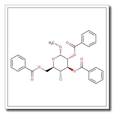 Methyl 2,3,6-tri-O-benzoyl-4-deoxy-4-chloro-α-D-glucopyranoside CAS 41881-07-6