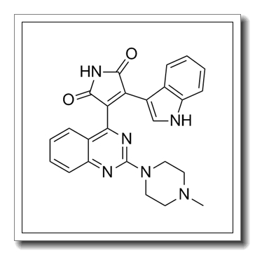 3-(1H-indol-3-yl)-4-[2-(4-methylpiperazin-1-yl)quinazolin-4-yl]pyrrole-2,5-dione CAS 425637-18-9