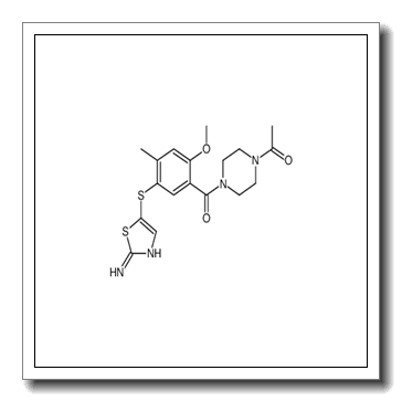 1-[4-[5-(2-aminothiazol-5-yl)sulfanyl-2-methoxy-4-methyl-benzoyl] piperazin-1-yl]ethanone CAS 439578-98-0