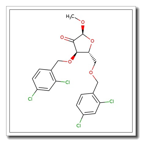 Methyl 3,5-di-O-(2,4-dichlorobenzyl)-2-keto-a-D-ribofuranoside CAS 443642-30-6