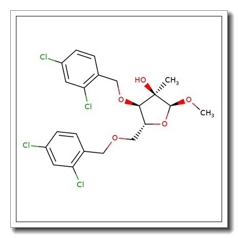 Methyl 3,5-di-O-(2,4-dichlorobenzyl)-2-C-methyl-α-D-ribofuranoside CAS 443642-31-7