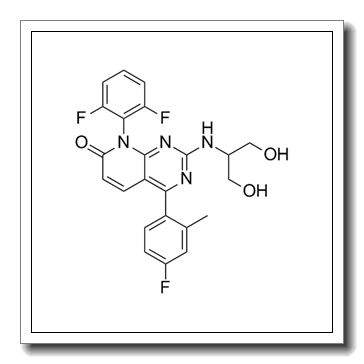 8-(2,6-difluorophenyl)-2-(1,3-dihydroxypropan-2-ylamino)-4-(4-fluoro-2-methylphenyl)pyrido[2,3-d]pyrimidin-7-one CAS 444606-18-2