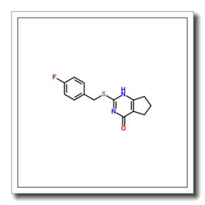 2-[(4-Fluorobenzyl)sulfanyl]-1,5,6,7-tetrahydro-4H-cyclopenta[d]p yrimidin-4-one