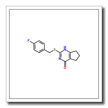 2-[(4-Fluorobenzyl)sulfanyl]-1,5,6,7-tetrahydro-4H-cyclopenta[d]p yrimidin-4-one