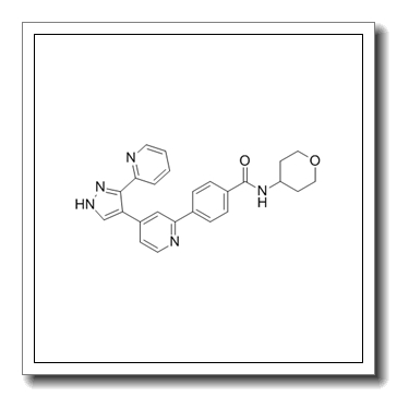 4-(4-(3-(Pyridin-2-yl)-1H-pyrazol-4-yl)pyridin-2-yl)-N-(tetrahydro-2H-pyran-4-yl)benzamide CAS 452342-67-5