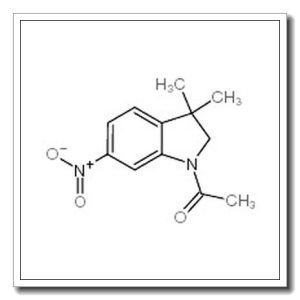 1-(2,3-二氢-3,3-二甲基-6-硝基-1H-吲哚-1-基)-乙酮