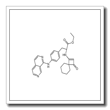 ethyl (2S)-3-[4-(2,7-naphthyridin-1-ylamino)phenyl]-2-[(3-oxospir o[3.5]non-1-en-1-yl)amino]propanoate CAS 455264-29-6