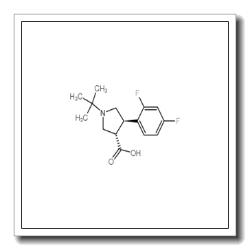 (3S,4R)-1-叔丁基-4-(2,4-二氟苯基)吡咯烷-3-羧酸