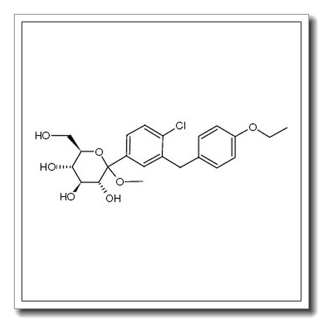 (3R,4S,5S,6R)-2-(4-chloro-3-(4-ethoxybenzyl)phenyl)-6-(hydroxymethyl)-2-methoxytetrahydro-2H-pyran-3,4,5-triol CAS 461432-24-6 
