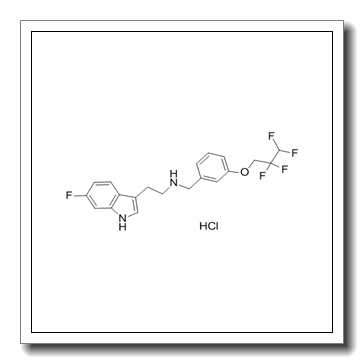 2-(6-fluoro-1H-indol-3-yl)-N-[[3-(2,2,3,3-tetrafluoropropoxy)phenyl]methyl]ethanamine,hydrochloride CAS 467458-02-2