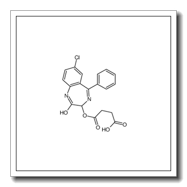4-[(7-chloro-2-oxo-5-phenyl-1,3-dihydro-1,4-benzodiazepin-3-yl)oxy]-4-oxobutanoic acid CAS 4700-56-5