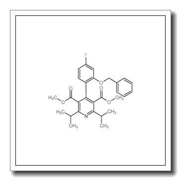 3,5-Pyridinedicarboxylic acid, 4-[4-fluoro-2-(phenylmethoxy)phenyl]-2,6-bis(1-methylethyl)-, 3,5-dimethyl ester CAS 470717-47-6