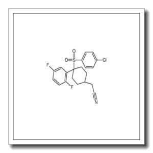 {cis-4-[(4-Chlorophenyl)sulfonyl]-4-(2,5-difluorophenyl)cyclohexy l}acetonitrile