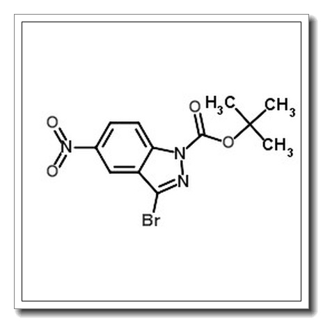 3-Bromo 5-nitro-indazole-1-carboxylic acid tert-butyl ester CAS 473416-22-7 