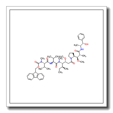 N-[(9H-Fluoren-9-ylmethoxy)carbonyl]-N-methyl-L-valyl-N-[(3R,4S,5S)-1-{(2S)-2-[(1R,2R)-3-{[(1S,2R)-1-hydroxy-1-phenyl-2-propanyl]amino}-1-methoxy-2-methyl-3-oxopropyl]-1-pyrrolidinyl}-3-methoxy-5-methyl-1-oxo-4-heptanyl]-N-methyl-L-valinamide CAS 474645-26-6