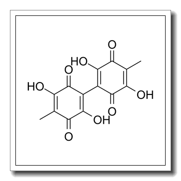 (3Z)-5-hydroxy-6-methyl-3-(2,3,5-trihydroxy-4-methyl-6-oxocyclohexa-2,4-dien-1-ylidene)cyclohex-5-ene-1,2,4-trione CAS 475-54-7