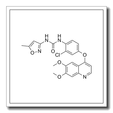 1-[2-chloro-4-(6,7-dimethoxyquinolin-4-yl)oxyphenyl]-3-(5-methyl-1,2-oxazol-3-yl)urea CAS 475108-18-0