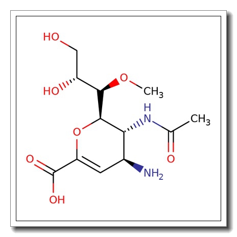 5-(Acetylamino)-4-amino-2,6-anhydro-3,4,5-trideoxy-7-O-methyl-D-glycero-D-galacto-non-2-enonic acid CAS 475483-21-7