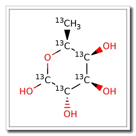 2-Deoxy-2-fluoro-L-[UL-13C]fucose