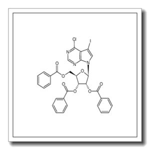 4-chloro-5-iodo-7-[(2,3,5-tri-O-benzoyl)-β-D-ribofuranosyl]-7H-pyrrolo[2,3-d]pyrimidine