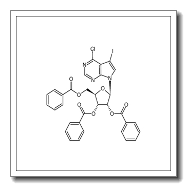 4-chloro-5-iodo-7-[(2,3,5-tri-O-benzoyl)-β-D-ribofuranosyl]-7H-pyrrolo[2,3-d]pyrimidine CAS 480439-89-2