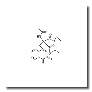 ethyl 2-acetylamino-2-ethoxycarbonyl-3-[2(1H)-quinolinon-4-yl]propionate