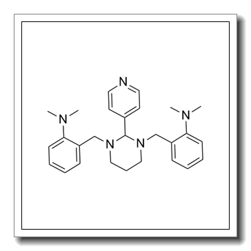 2,2′-[[二氢-2-(4-吡啶基)-1,3(2H,4H)-嘧啶二基]二(亚甲基)]二[N,N-二甲基苯胺]