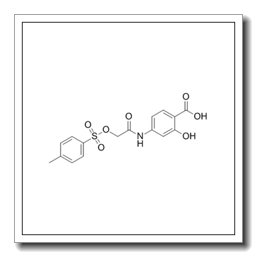 2-hydroxy-4-[[2-(4-methylphenyl)sulfonyloxyacetyl]amino]benzoic acid CAS 501919-59-1