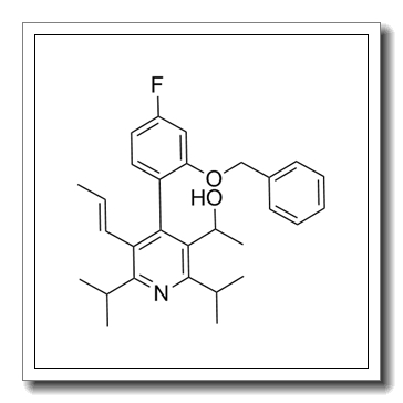 4-[4-Fluoro-2-(phenylmethoxy)phenyl]-α-methyl-2,6-bis(1-methylethyl)-5-(1-propen-1-yl)-3-Pyridinemethanol CAS 503559-84-0