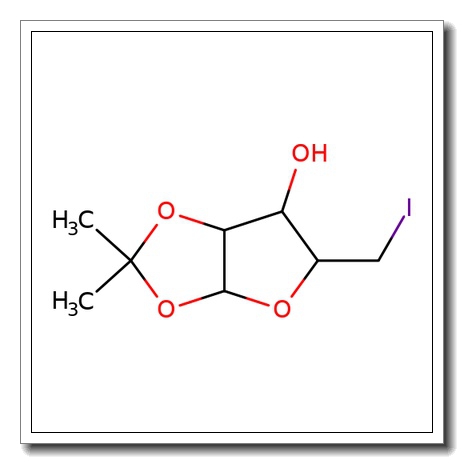 5-Deoxy-5-iodo-1,2-o-(1-methylethylidene)pentofuranose