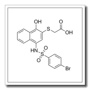 2-((4-(4-溴苯基磺酰氨基)-1-羟基萘-2-基)硫基)乙酸