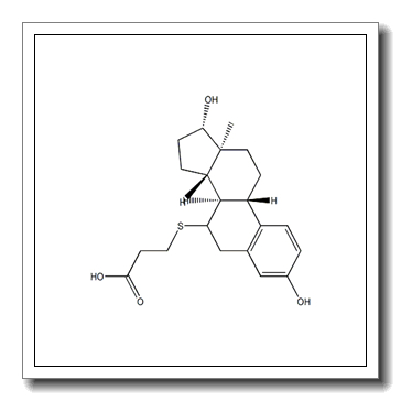 3-(((8R,9S,13S,14S,17S)-3,17-dihydroxy-13-Methyl-7,8,9,11,12,13,14,15,16,17-decahydro-6H-cyclopenta[a]phenanthren-7-yl)thio)propanoic acid CAS 53212-83-2