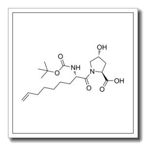 1-(2(S)-tert-butoxycarbonylamino-non-8-enoyl)-4(R)-hydroxy-pyrrolidine-2(S)-carboxylic acid