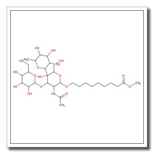 8-Methoxycarbonyloctyl 2-acetamido-2-deoxy-4-(a-L-fucopyranosyl)-3-O-(b-D-galactopyranosyl)-b-D-glucopyranoside
