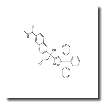 6-[(1S)-1,3-Dihydroxy-1-(1-trityl-1H-imidazol-4-yl)propyl]-N-meth yl-2-naphthamide CAS 566200-79-1