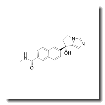 6-[(7S)-7-hydroxy-5,6-dihydropyrrolo[1,2-c]imidazol-7-yl]-N-methylnaphthalene-2-carboxamide CAS 566939-85-3