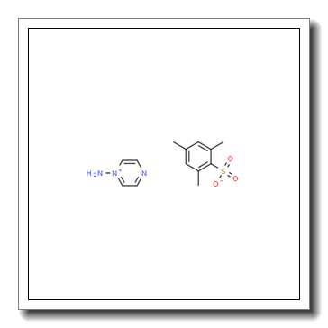 1-Aminopyrazin-1-ium 2,4,6-trimethylbenzenesulfonate CAS 57489-85-7