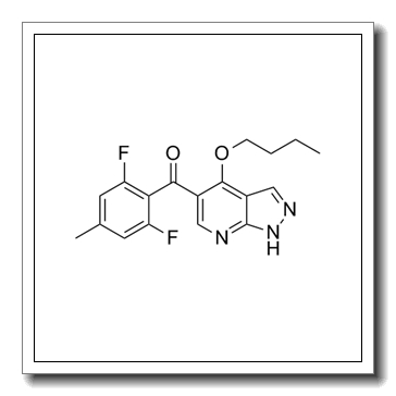 (4-butoxy-1H-pyrazolo[3,4-b]pyridin-5-yl)-(2,6-difluoro-4-methylphenyl)methanone CAS 582315-72-8