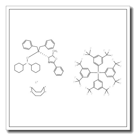 ((4S,5S)-(-)-O-[1-Benzyl-1-(5-methyl-2-phenyl-4,5-dihydrooxazol-4-yl)-2-phenylethyl]-dicyclohexylphosphinite)(1,5-COD)iridium(I) tetrakis(3,5-bis(trifluoromethyl)phenylborate (S,S)-[COD]Ir[c CAS 583844-38-6 
