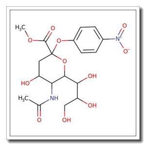 5-Acetamino-4-hydroxy-2-(4-nitro-phenoxy)-6-(1,2,3-trihydroxy-propyl)-tetrahydro-pyran-2-carboxylic acid methyl ester